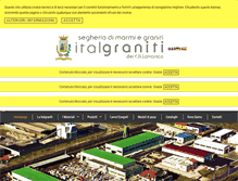 Tablet Screenshot of italgranitisrl.com